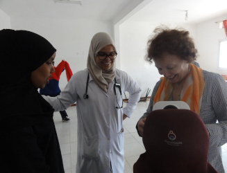 Schulung im Edna Hospital – Kursteilnehmerin, Amal Farah, Irene Hösli